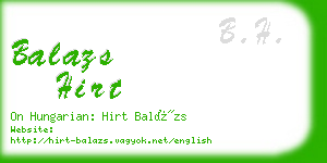 balazs hirt business card